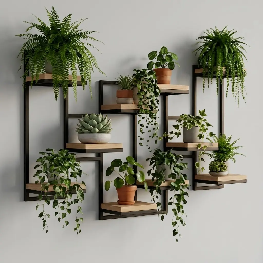 wiszacy10 z rośliną